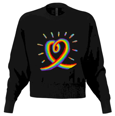 Srdce pride dúha kreslená