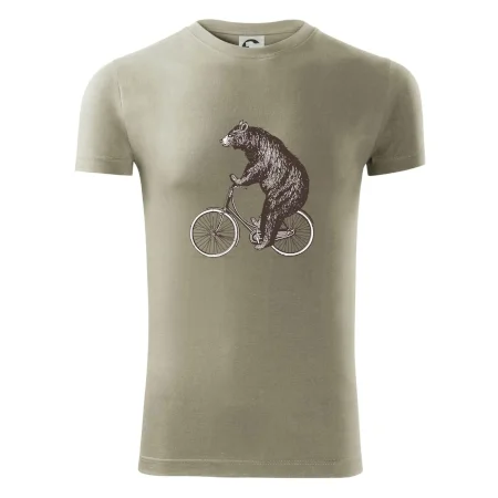 Medveď na bicykli