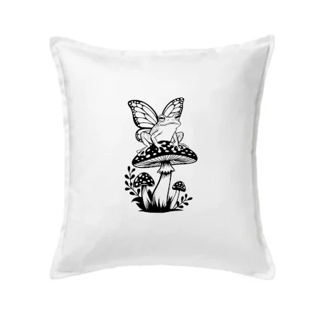 Goblincore čierna huba so žabou