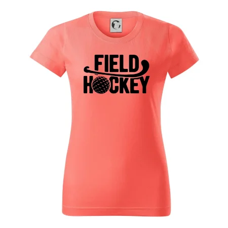 Field hockey loptička a nápis