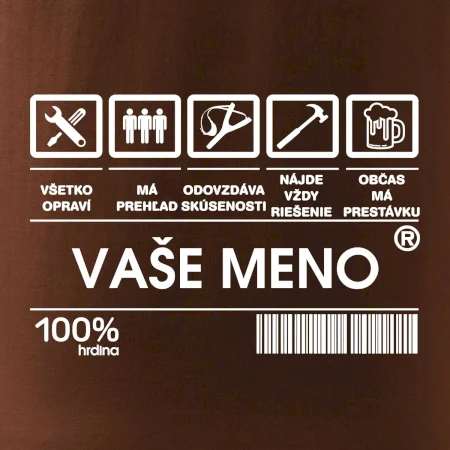 Vaše meno - čiarový kód