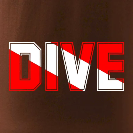 Dive nápis vlajka
