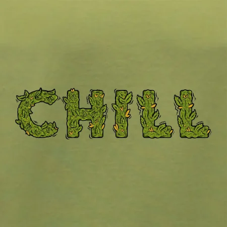 Konopi nápis chill