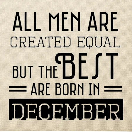 All men are created equal december