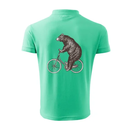 Medveď na bicykli
