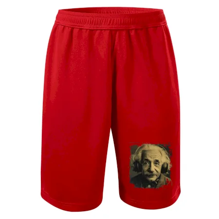 Albert Einstein so slúchadlami