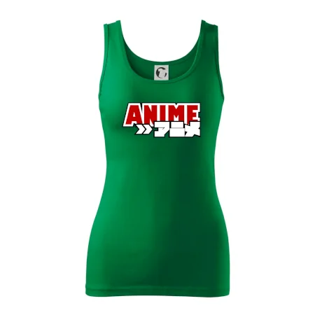 Anime nápis červený