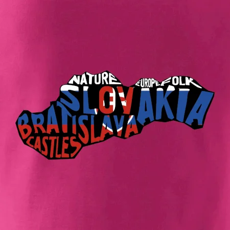 Mapy - názvy miest - Slovensko