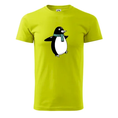 Tučniak so zeleným šálom