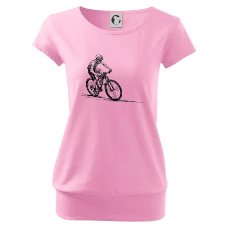 MTB kreslený cyklista