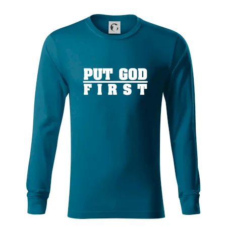 Put God first hrubý nápis