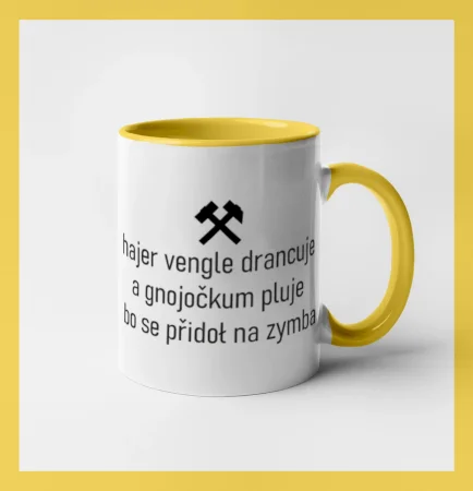 Hajer vengle drancuje a gnojočkum pluje bo se přidoł na zymba