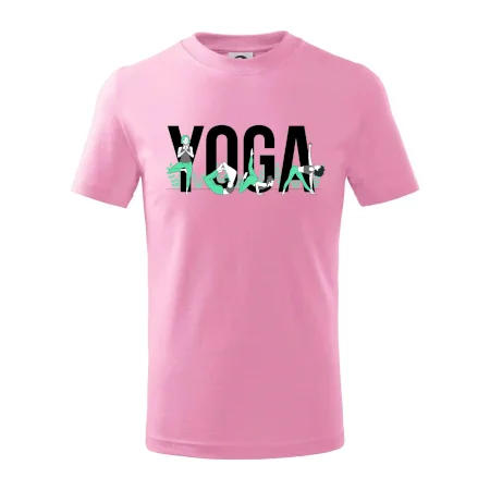 Yoga nápis farebný