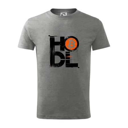 Hodl velký nápis a logo BTC
