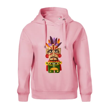 Mayová maska s perím