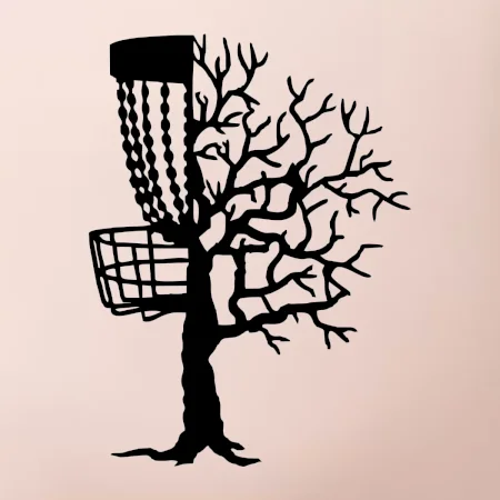 Disc golf pozor strom