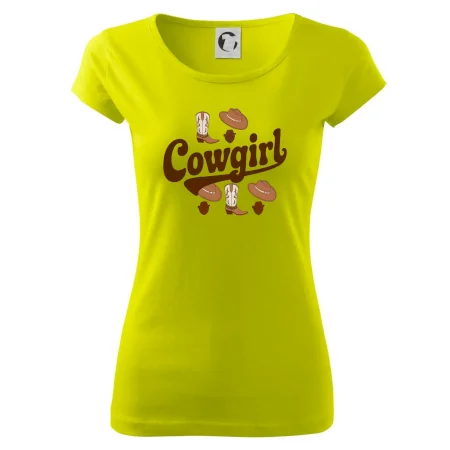 Cowgirl nápis a oblečenie