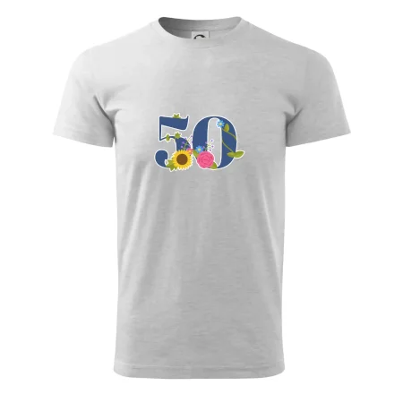 Kvetinové číslo kreslené - 50