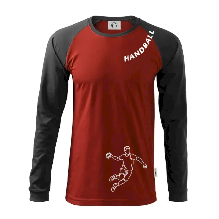 Handball nápis šikmo