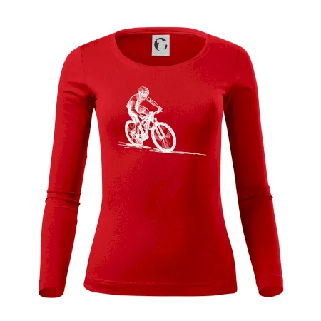 MTB kreslený cyklista