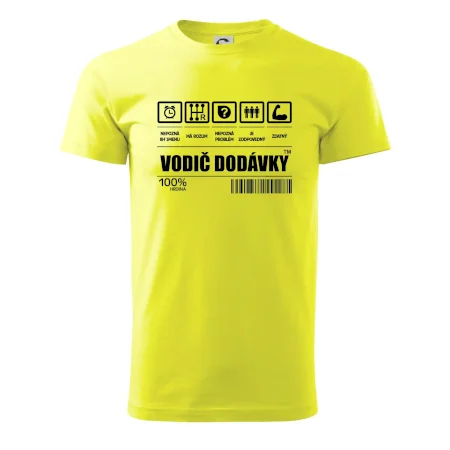 Čiarový kód - Vodič dodávky
