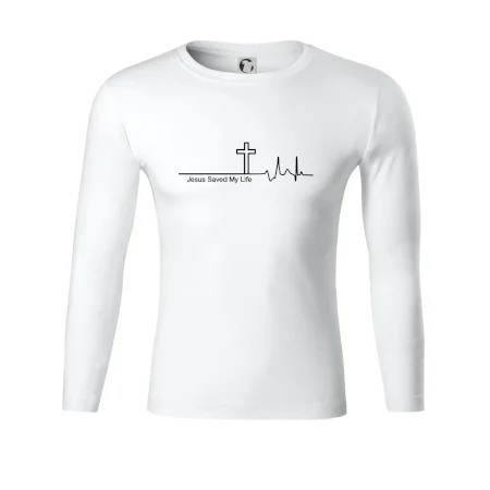 Jesus Saved My Life kríž ekg