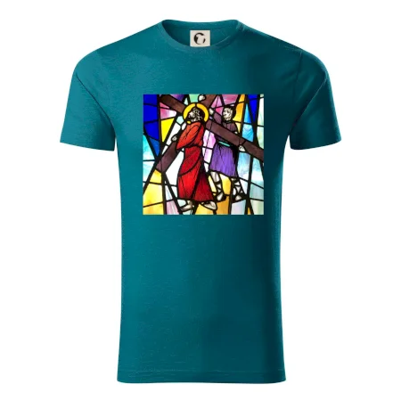 Vitráž - Ježiš a kríž