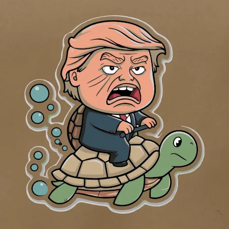 Trump a korytnačka