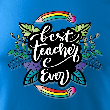 Farebné ceruzky best teacher ever