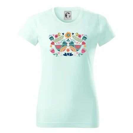 Folklór - dva farebné vtáčiky