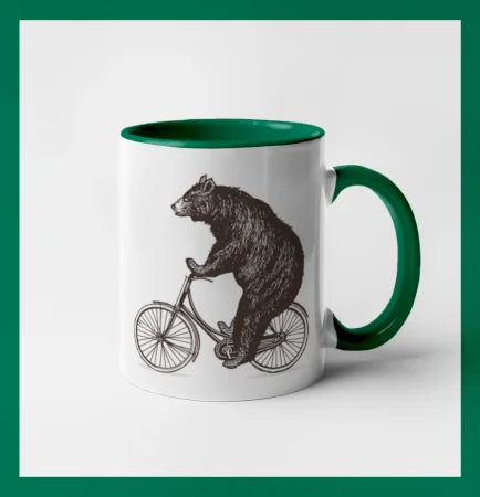 Medveď na bicykli