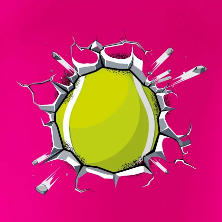 Tenisová loptička v triku