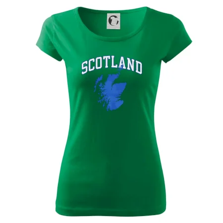 Scotland nápis s mapou