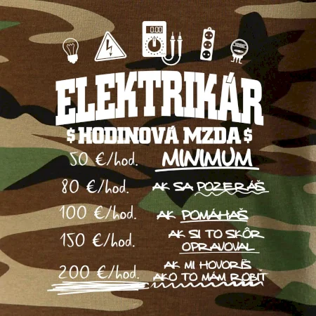 Hodinová mzda elektrikár