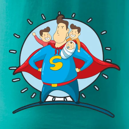 Táta superman - kluk, kluk a dítě