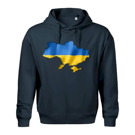 Ukrajina vlajka mapa