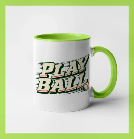 Play ball retro sportovní nápis