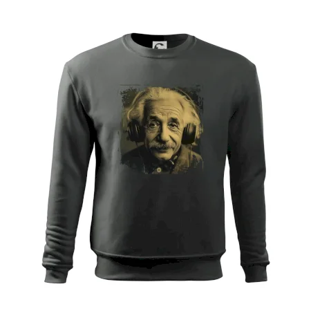 Albert Einstein so slúchadlami