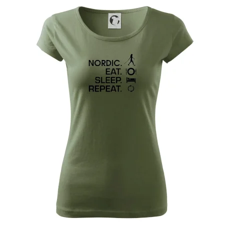 Nordic walking eat sleep
