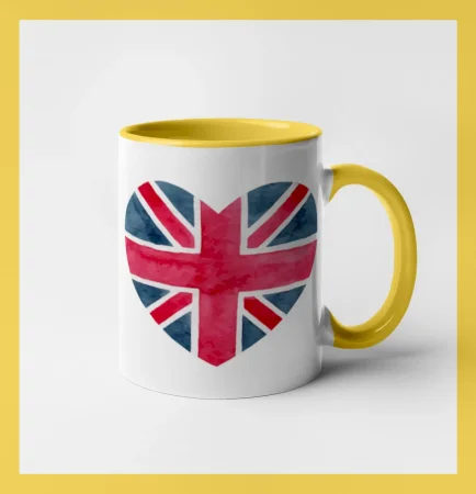 Britské srdce maľované