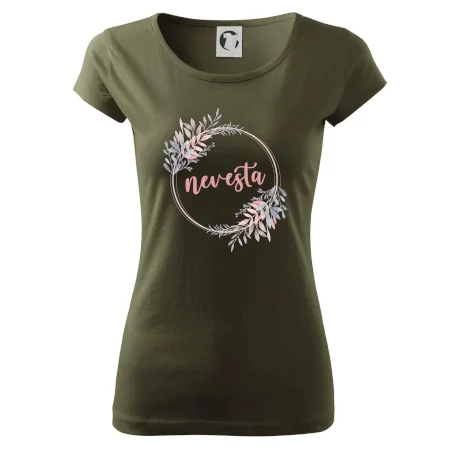 Nevesta kvetinový kruh ružový