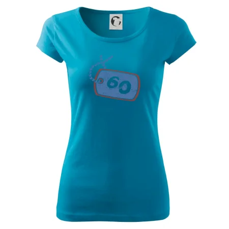 60 na krku štítok