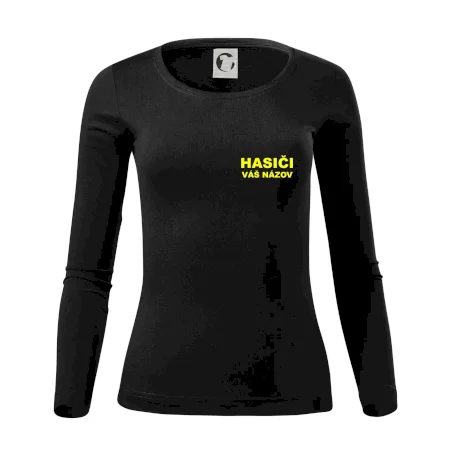 Hasiči - žltý nápis - váš názov zboru