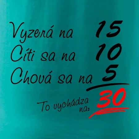 Vyzerá, cíti sa, chová sa - 30 rokov