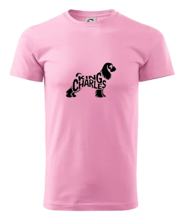 Kavalier king Charles španiel nápis v tele