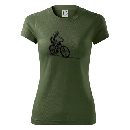 MTB kreslený cyklista