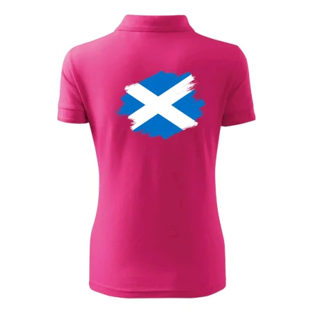 Škótska vlajka kreslená štetcom