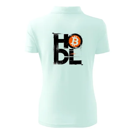 Hodl velký nápis a logo BTC