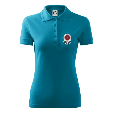 Folklór na prsníku kvetina guľatá