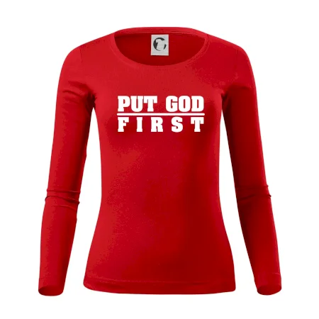 Put God first hrubý nápis